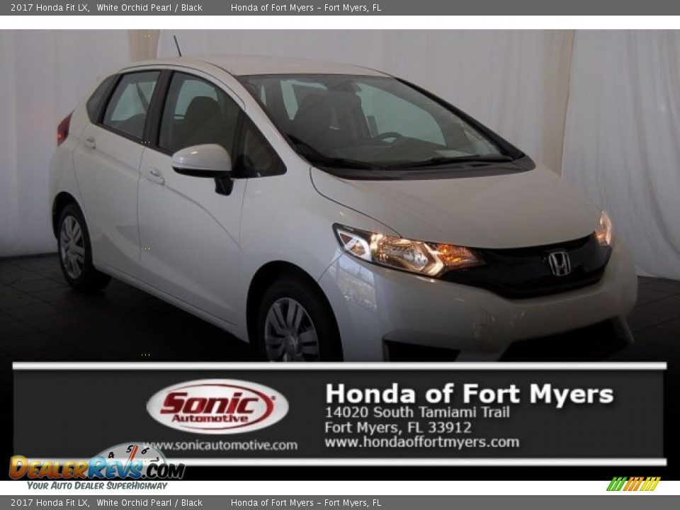 2017 Honda Fit LX White Orchid Pearl / Black Photo #1