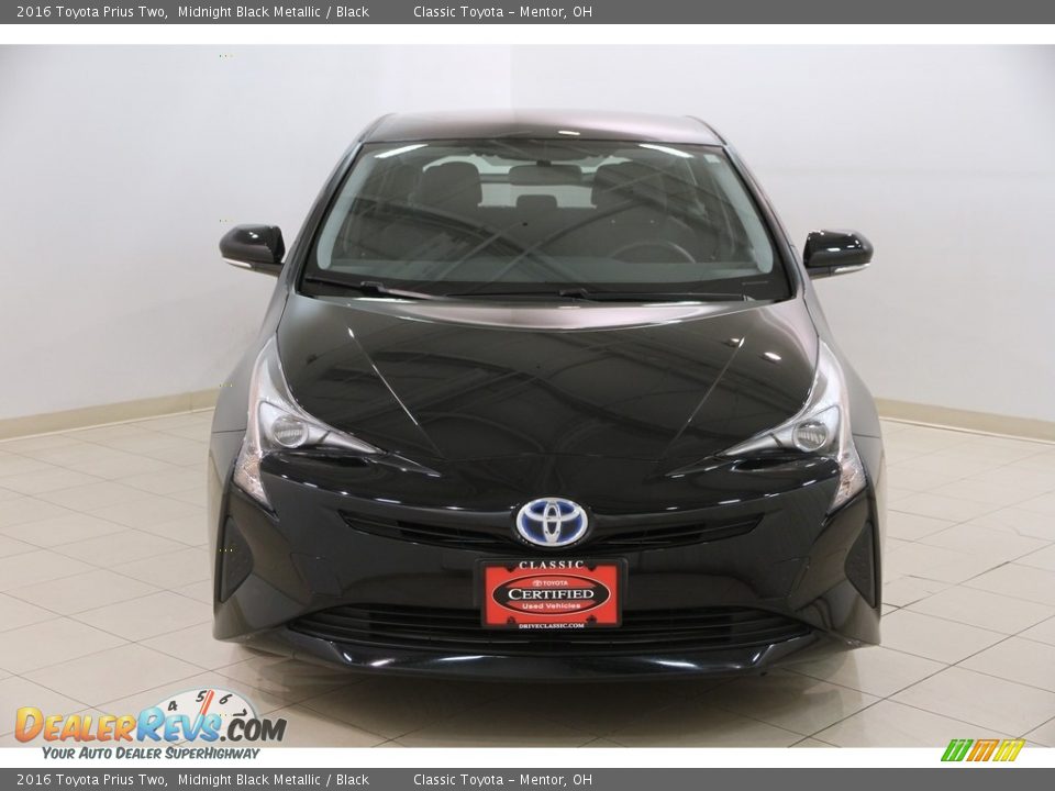 2016 Toyota Prius Two Midnight Black Metallic / Black Photo #2