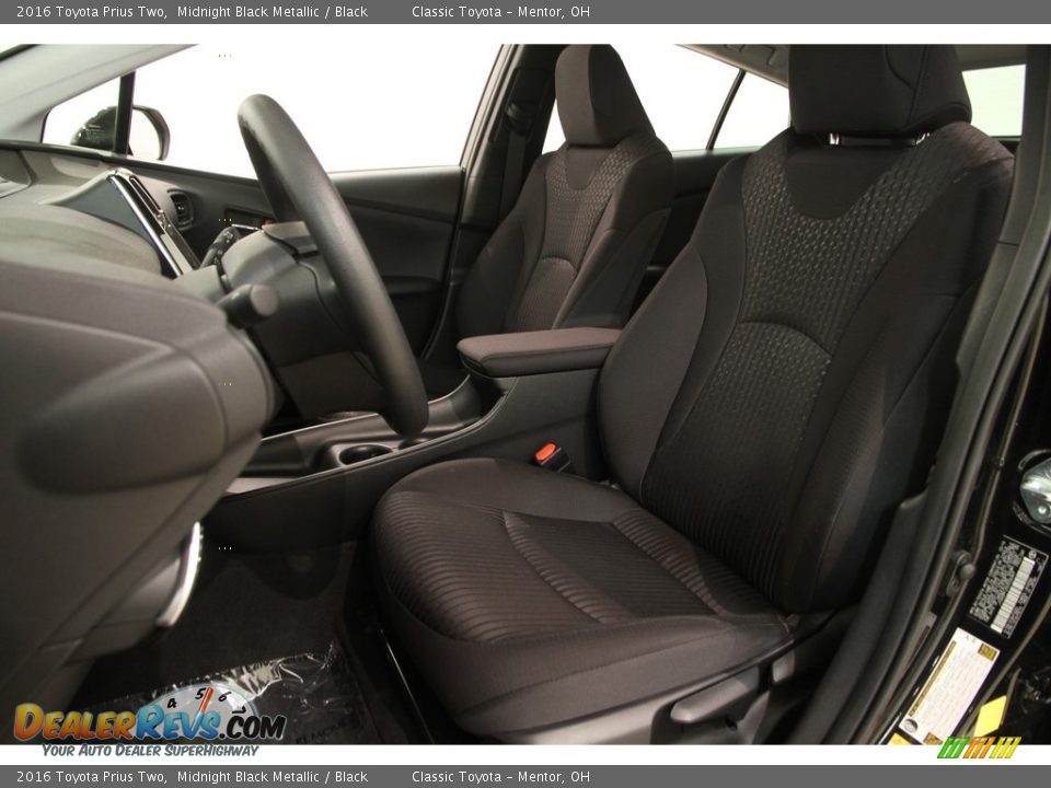 2016 Toyota Prius Two Midnight Black Metallic / Black Photo #5