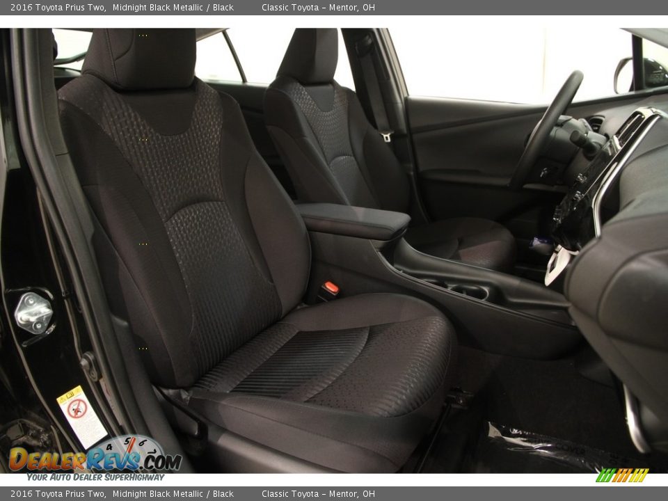 2016 Toyota Prius Two Midnight Black Metallic / Black Photo #14