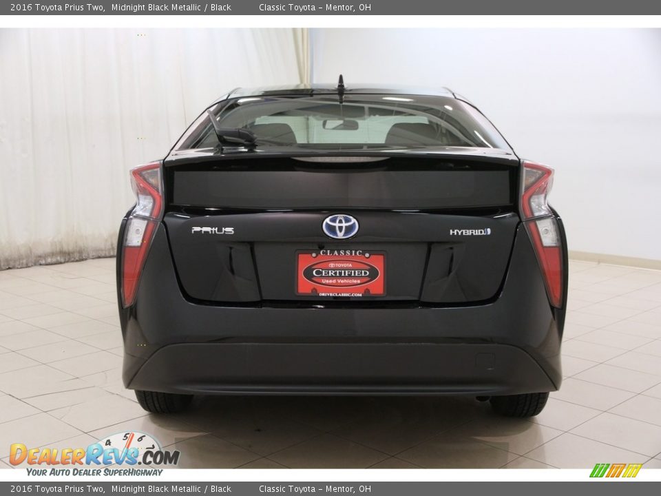2016 Toyota Prius Two Midnight Black Metallic / Black Photo #17