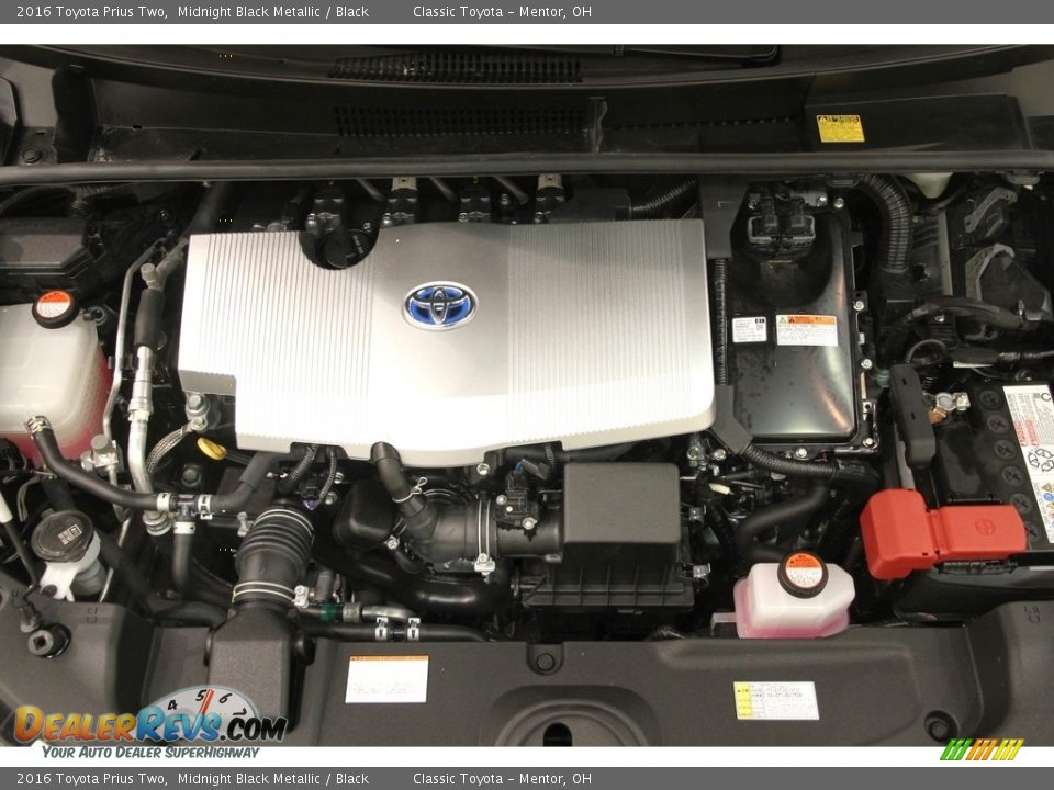 2016 Toyota Prius Two Midnight Black Metallic / Black Photo #18