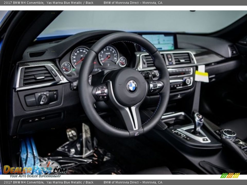 2017 BMW M4 Convertible Yas Marina Blue Metallic / Black Photo #6