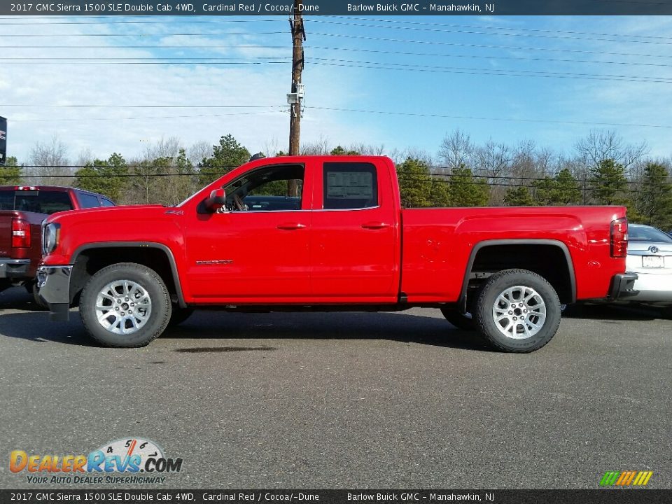 2017 GMC Sierra 1500 SLE Double Cab 4WD Cardinal Red / Cocoa/­Dune Photo #3