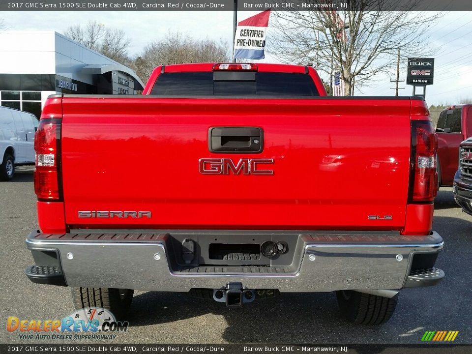 2017 GMC Sierra 1500 SLE Double Cab 4WD Cardinal Red / Cocoa/­Dune Photo #5