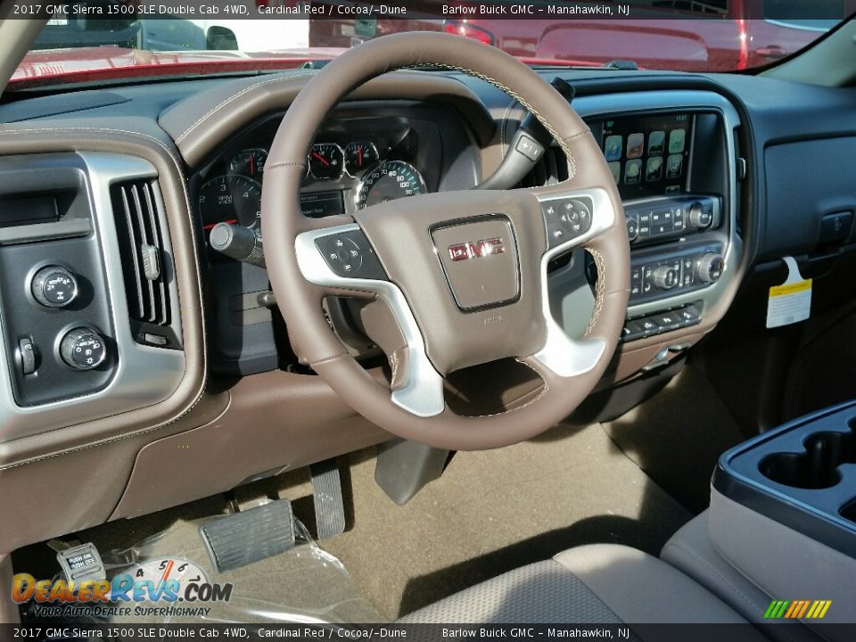 2017 GMC Sierra 1500 SLE Double Cab 4WD Cardinal Red / Cocoa/­Dune Photo #7