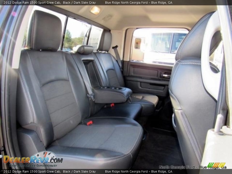 2012 Dodge Ram 1500 Sport Crew Cab Black / Dark Slate Gray Photo #15
