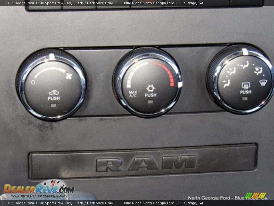 2012 Dodge Ram 1500 Sport Crew Cab Black / Dark Slate Gray Photo #22