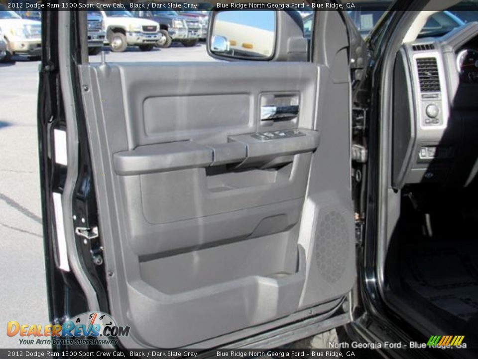 2012 Dodge Ram 1500 Sport Crew Cab Black / Dark Slate Gray Photo #28