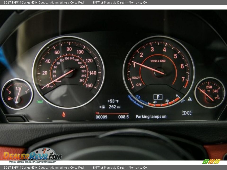 2017 BMW 4 Series 430i Coupe Alpine White / Coral Red Photo #7