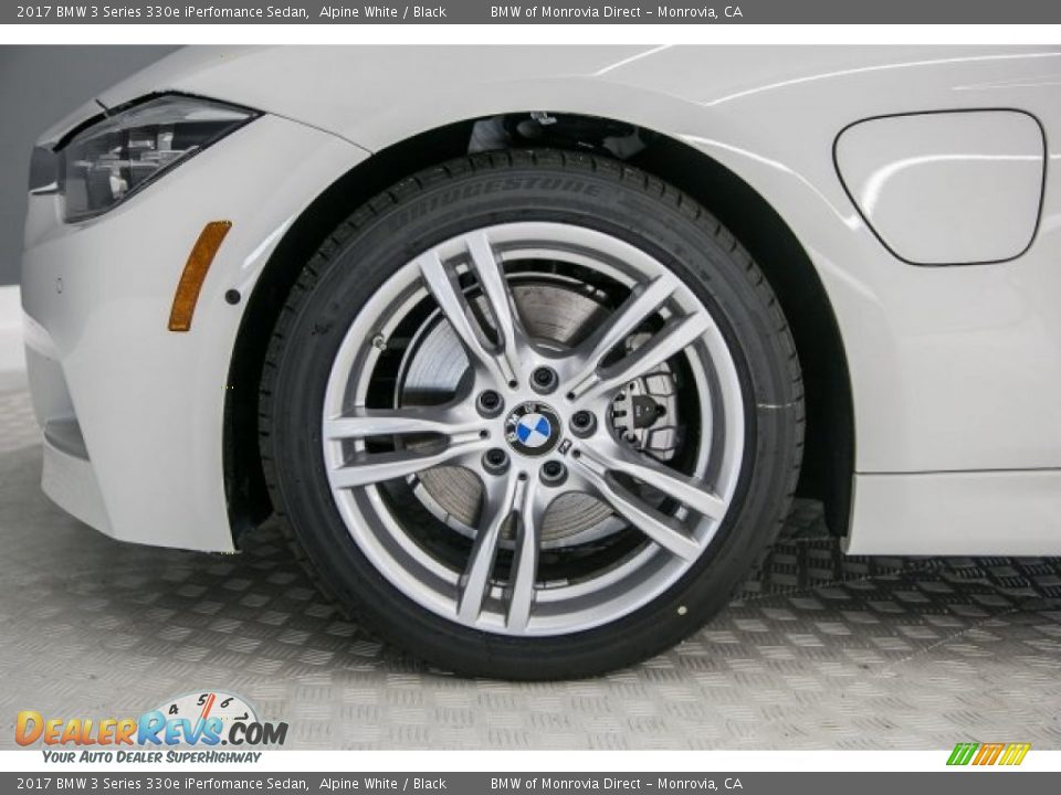 2017 BMW 3 Series 330e iPerfomance Sedan Alpine White / Black Photo #9