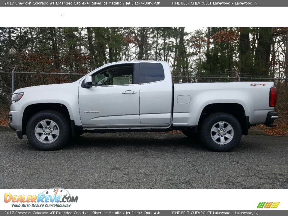2017 Chevrolet Colorado WT Extended Cab 4x4 Silver Ice Metallic / Jet Black/­Dark Ash Photo #3