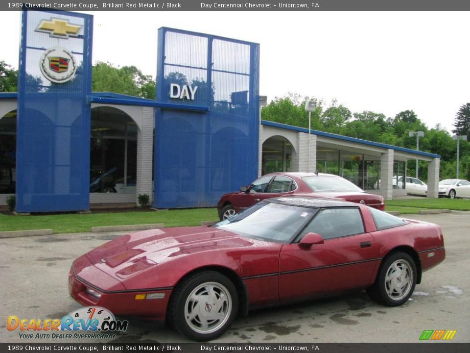 1989 Chevrolet Corvette Coupe Brilliant Red Metallic / Black Photo #1