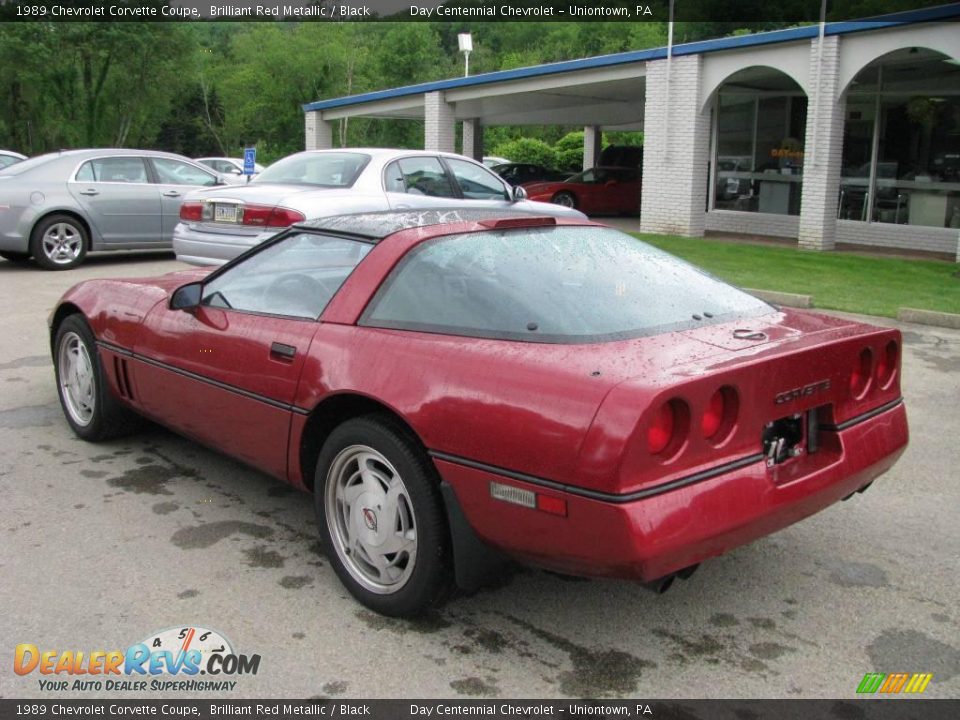 1989 Chevrolet Corvette Coupe Brilliant Red Metallic / Black Photo #3