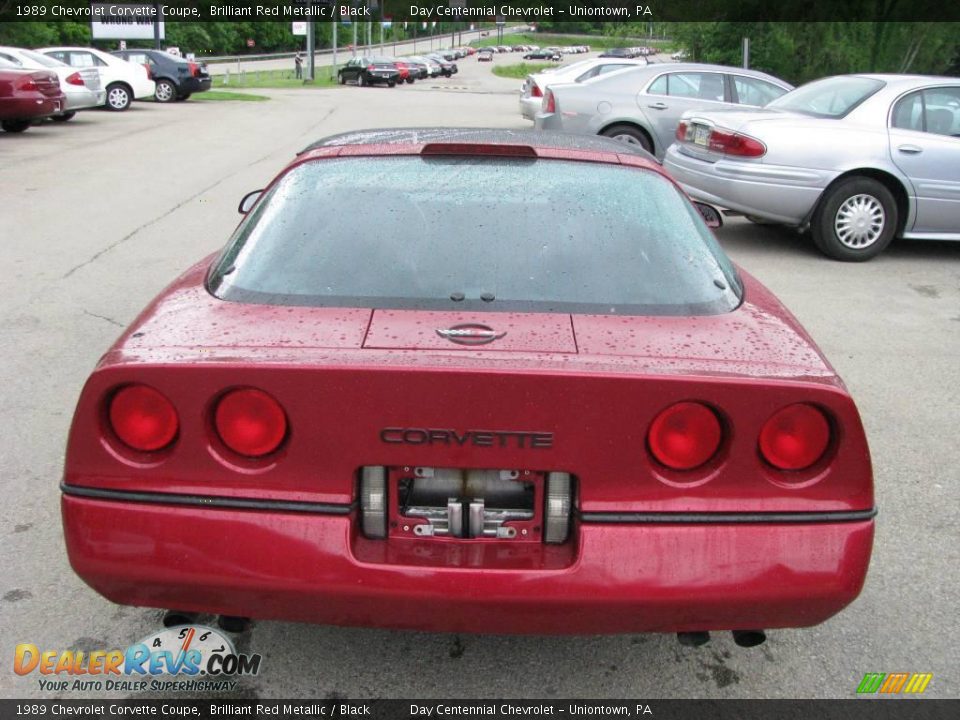 1989 Chevrolet Corvette Coupe Brilliant Red Metallic / Black Photo #4