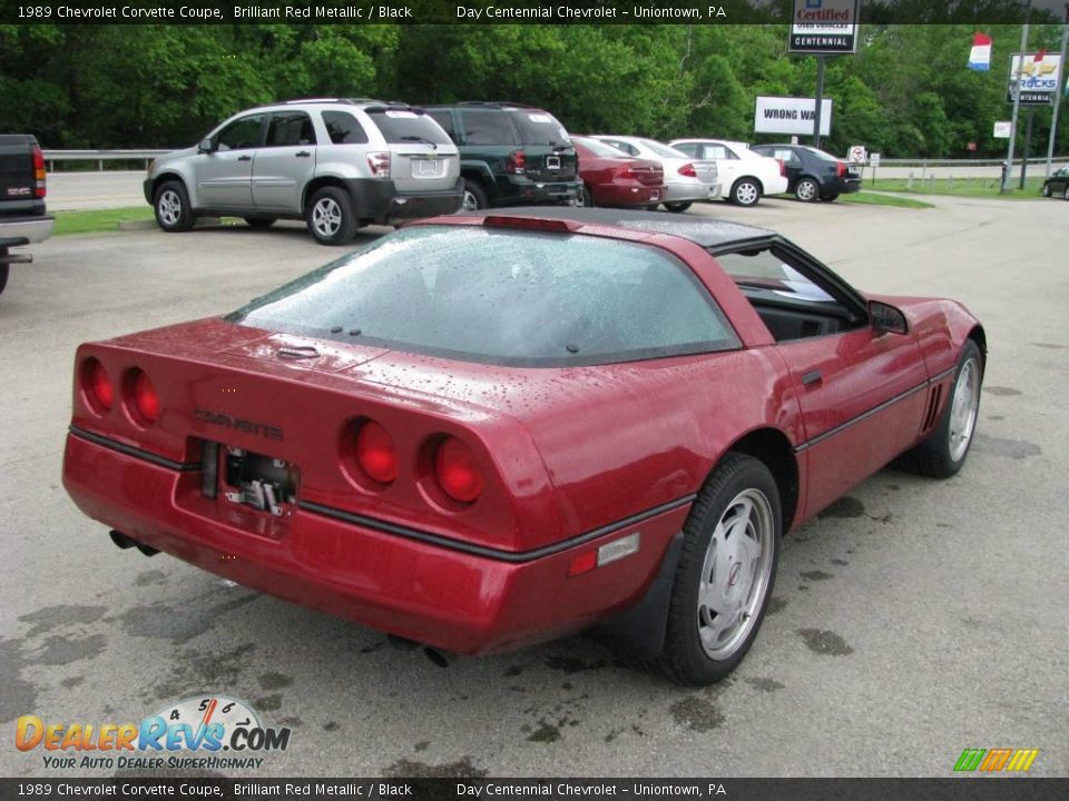 1989 Chevrolet Corvette Coupe Brilliant Red Metallic / Black Photo #5
