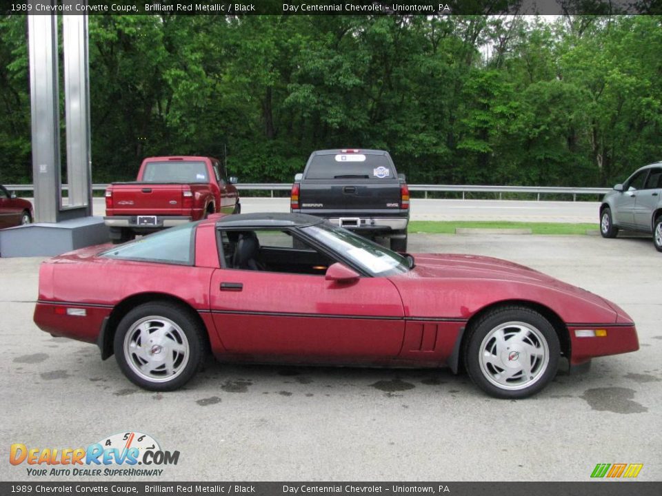 1989 Chevrolet Corvette Coupe Brilliant Red Metallic / Black Photo #6