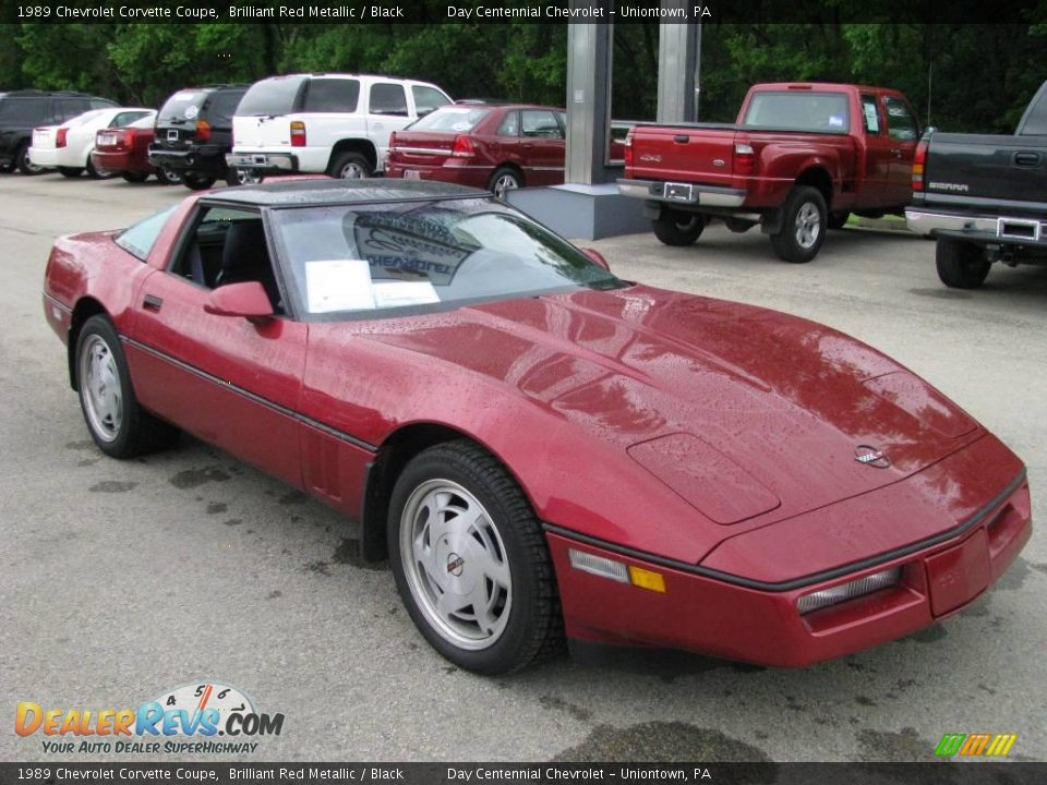 1989 Chevrolet Corvette Coupe Brilliant Red Metallic / Black Photo #7
