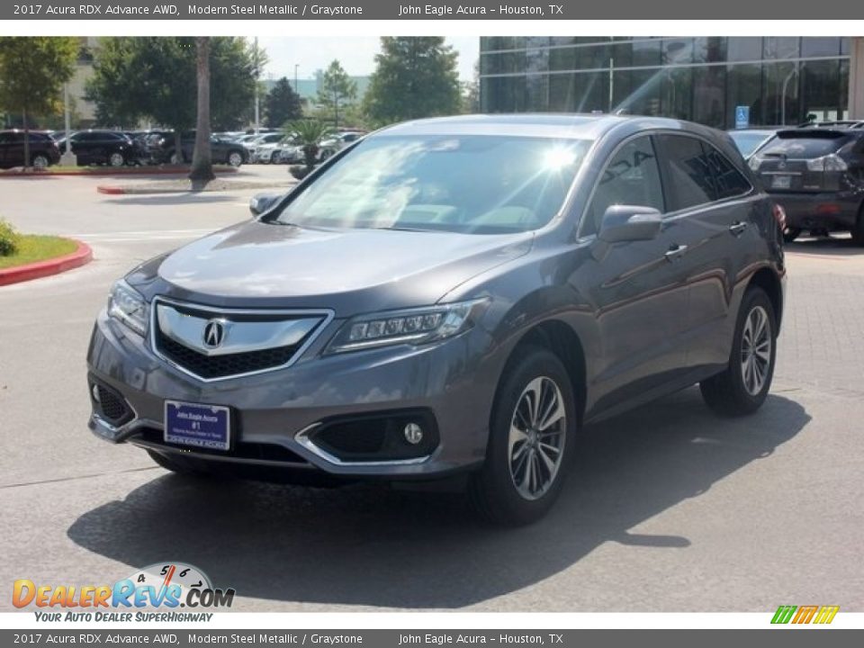 2017 Acura RDX Advance AWD Modern Steel Metallic / Graystone Photo #3