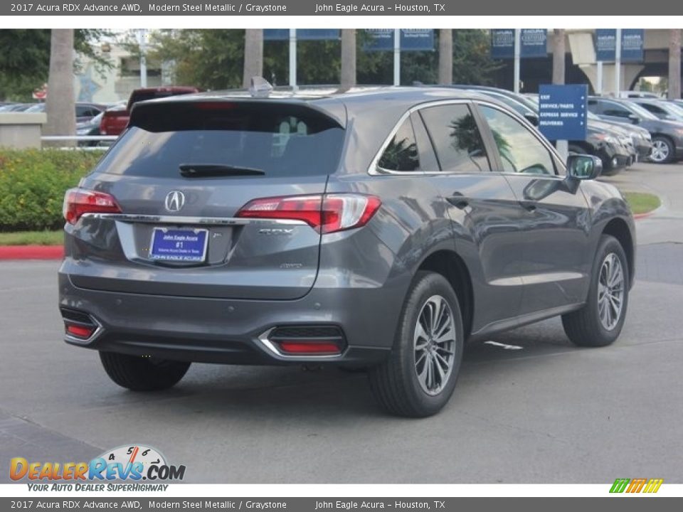 2017 Acura RDX Advance AWD Modern Steel Metallic / Graystone Photo #7