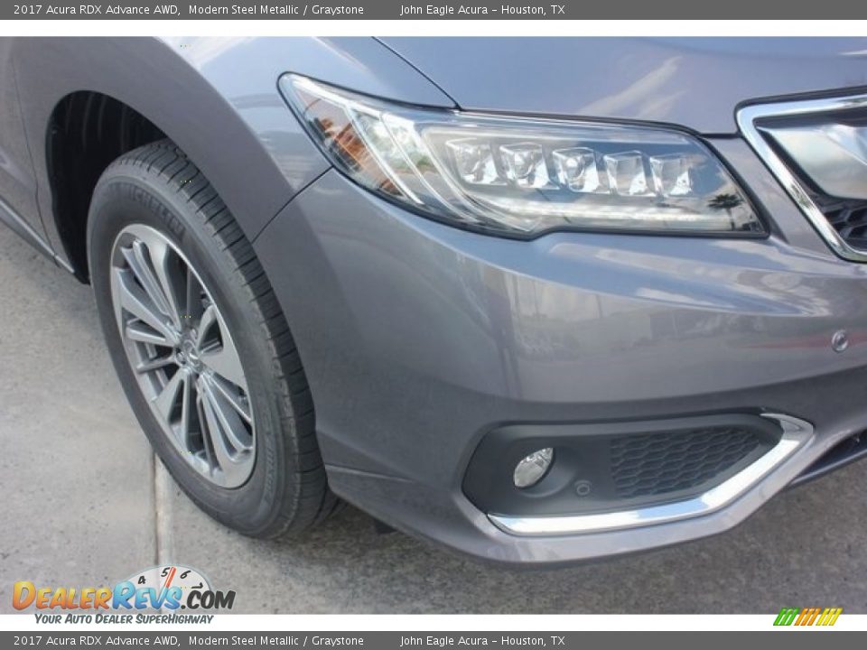 2017 Acura RDX Advance AWD Modern Steel Metallic / Graystone Photo #10