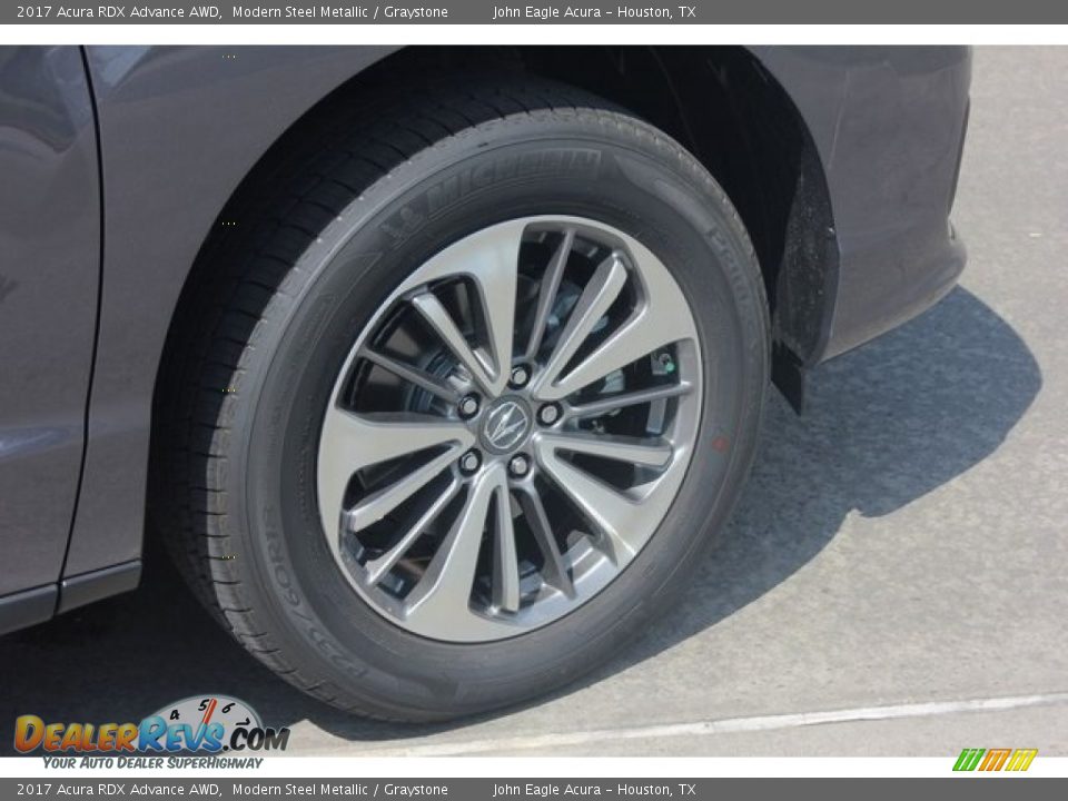 2017 Acura RDX Advance AWD Modern Steel Metallic / Graystone Photo #12
