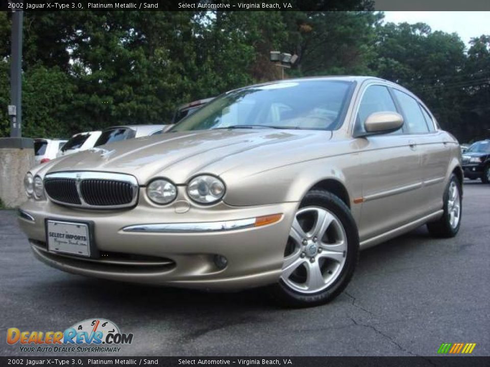 2002 Jaguar X-Type 3.0 Platinum Metallic / Sand Photo #1