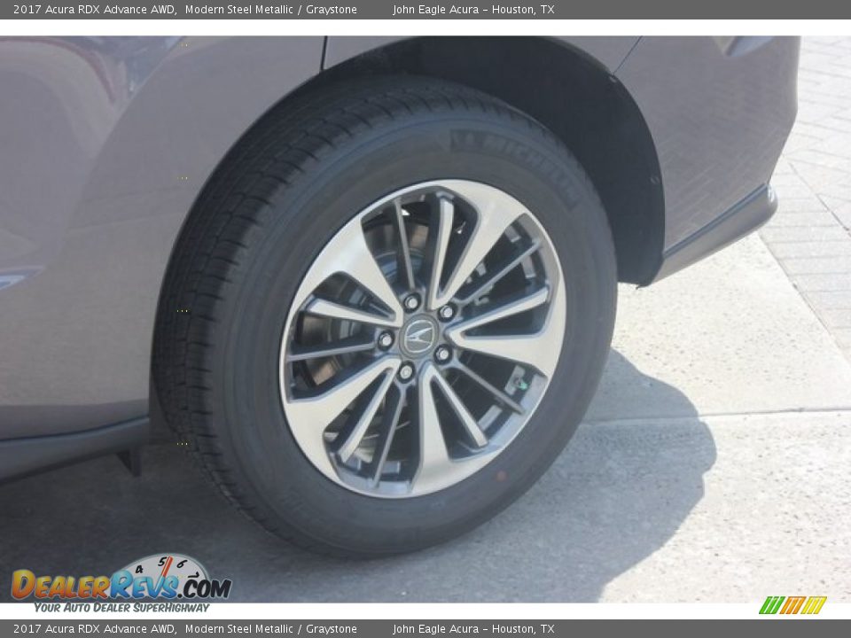 2017 Acura RDX Advance AWD Modern Steel Metallic / Graystone Photo #14