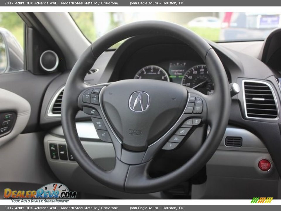 2017 Acura RDX Advance AWD Modern Steel Metallic / Graystone Photo #31