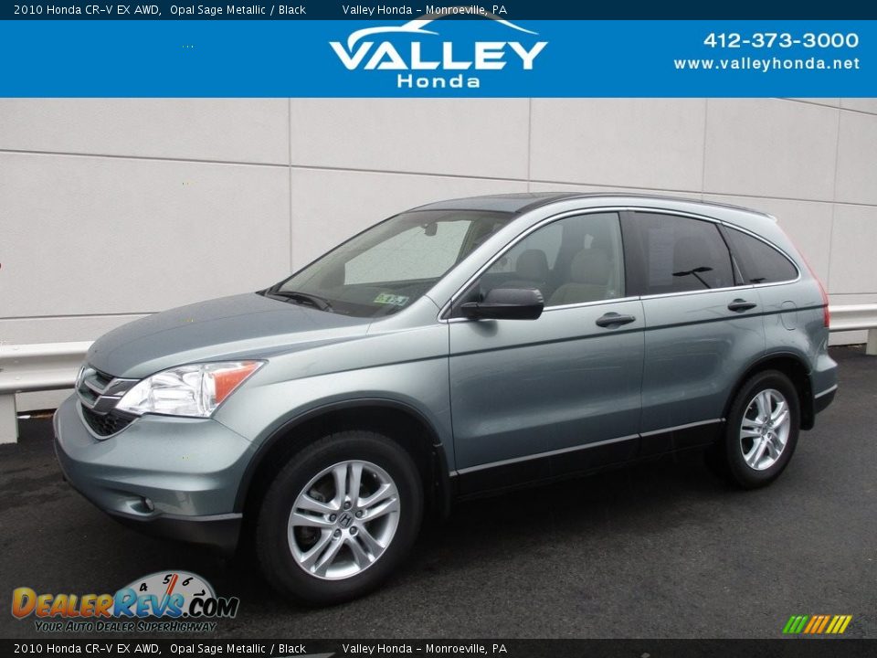 2010 Honda CR-V EX AWD Opal Sage Metallic / Black Photo #1