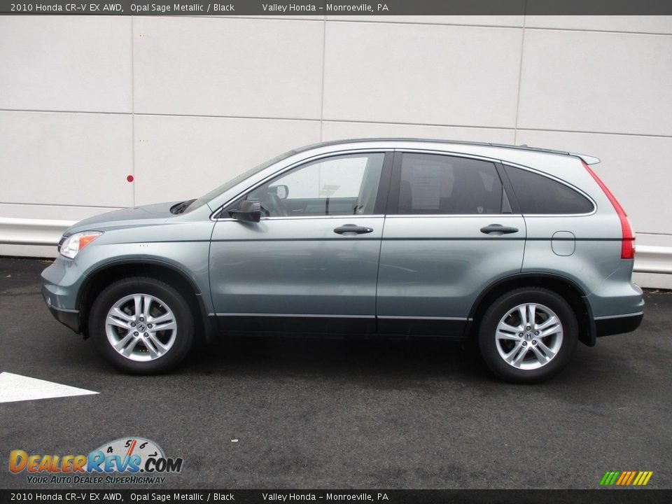 2010 Honda CR-V EX AWD Opal Sage Metallic / Black Photo #2