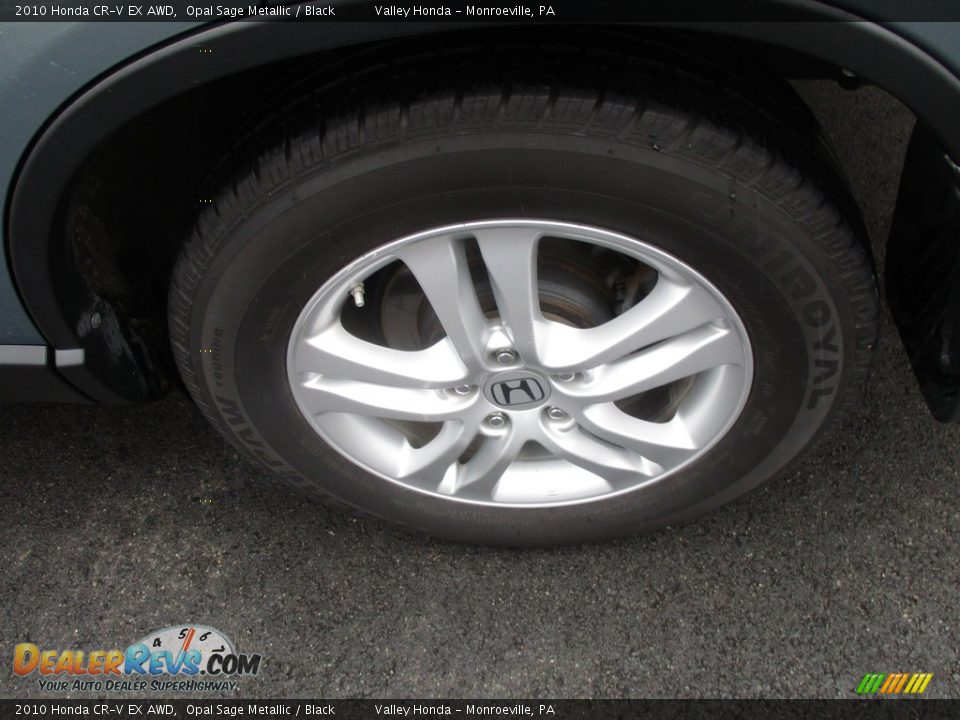 2010 Honda CR-V EX AWD Opal Sage Metallic / Black Photo #3