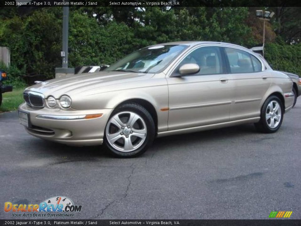 2002 Jaguar X-Type 3.0 Platinum Metallic / Sand Photo #2