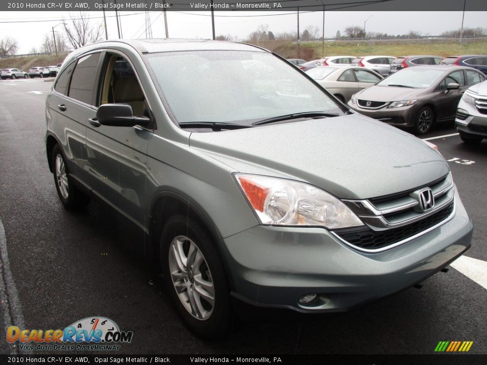 2010 Honda CR-V EX AWD Opal Sage Metallic / Black Photo #7