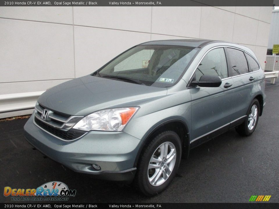 2010 Honda CR-V EX AWD Opal Sage Metallic / Black Photo #9