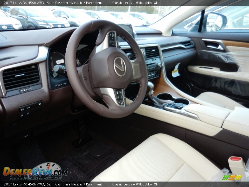 Parchment Interior - 2017 Lexus RX 450h AWD Photo #2