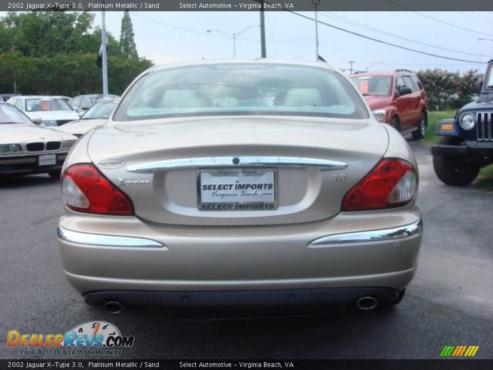 2002 Jaguar X-Type 3.0 Platinum Metallic / Sand Photo #5