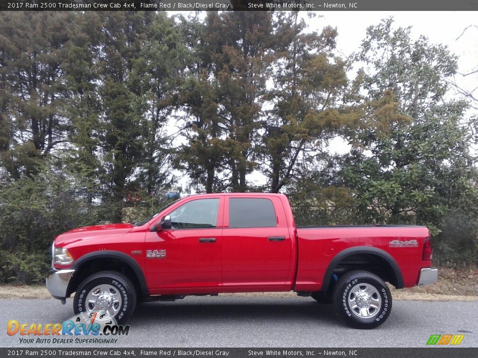 2017 Ram 2500 Tradesman Crew Cab 4x4 Flame Red / Black/Diesel Gray Photo #1