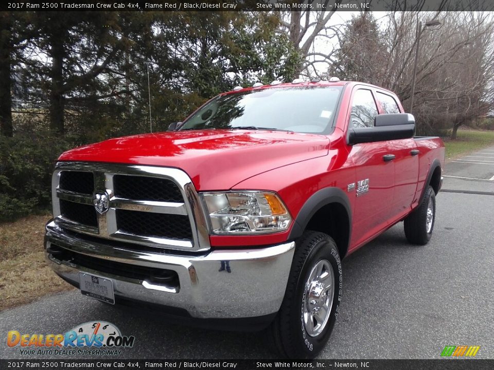 2017 Ram 2500 Tradesman Crew Cab 4x4 Flame Red / Black/Diesel Gray Photo #2