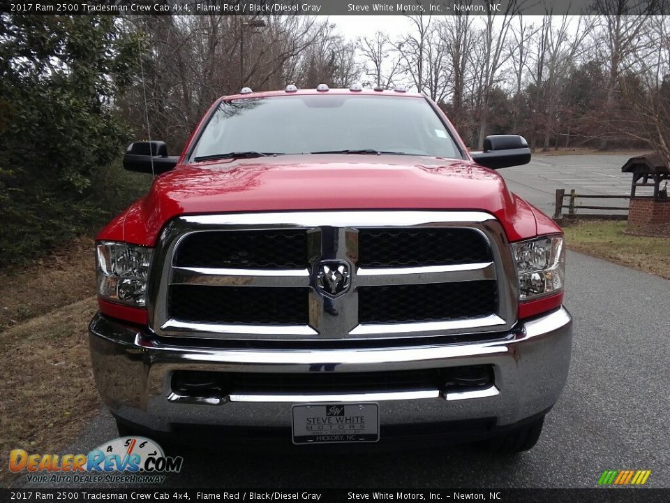 2017 Ram 2500 Tradesman Crew Cab 4x4 Flame Red / Black/Diesel Gray Photo #3
