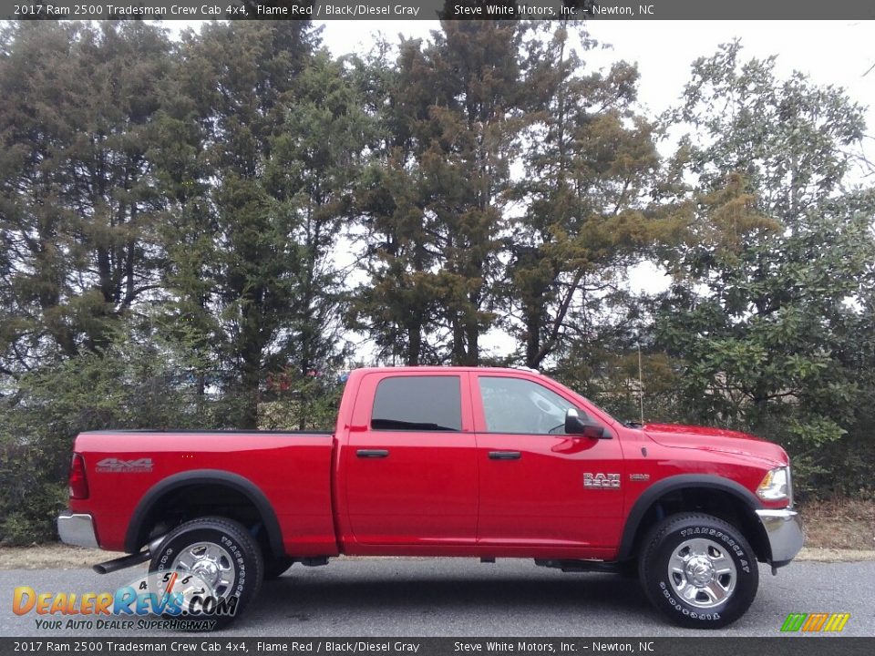 2017 Ram 2500 Tradesman Crew Cab 4x4 Flame Red / Black/Diesel Gray Photo #5