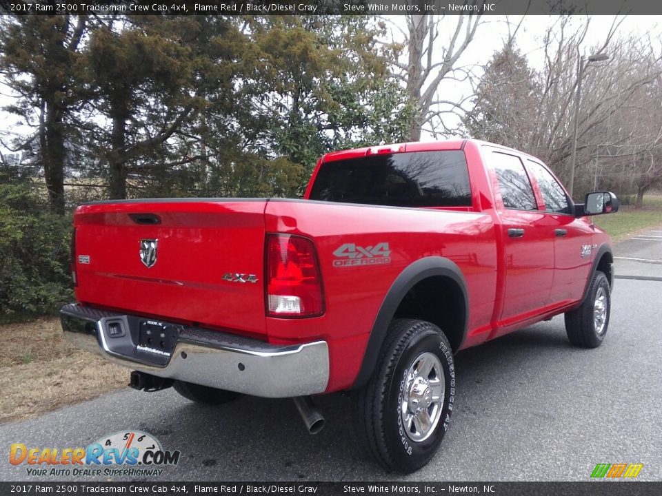 2017 Ram 2500 Tradesman Crew Cab 4x4 Flame Red / Black/Diesel Gray Photo #6