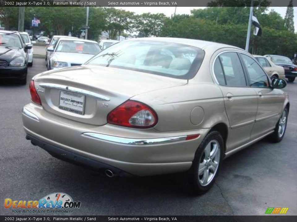 2002 Jaguar X-Type 3.0 Platinum Metallic / Sand Photo #6