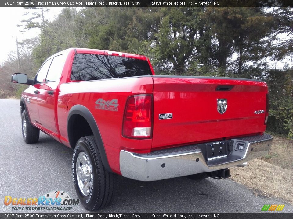 2017 Ram 2500 Tradesman Crew Cab 4x4 Flame Red / Black/Diesel Gray Photo #9