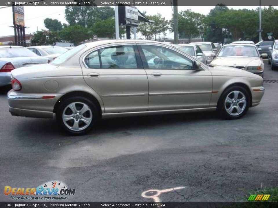 2002 Jaguar X-Type 3.0 Platinum Metallic / Sand Photo #7