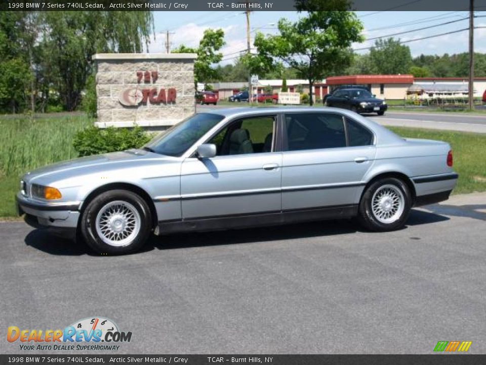 1998 BMW 7 Series 740iL Sedan Arctic Silver Metallic / Grey Photo #1