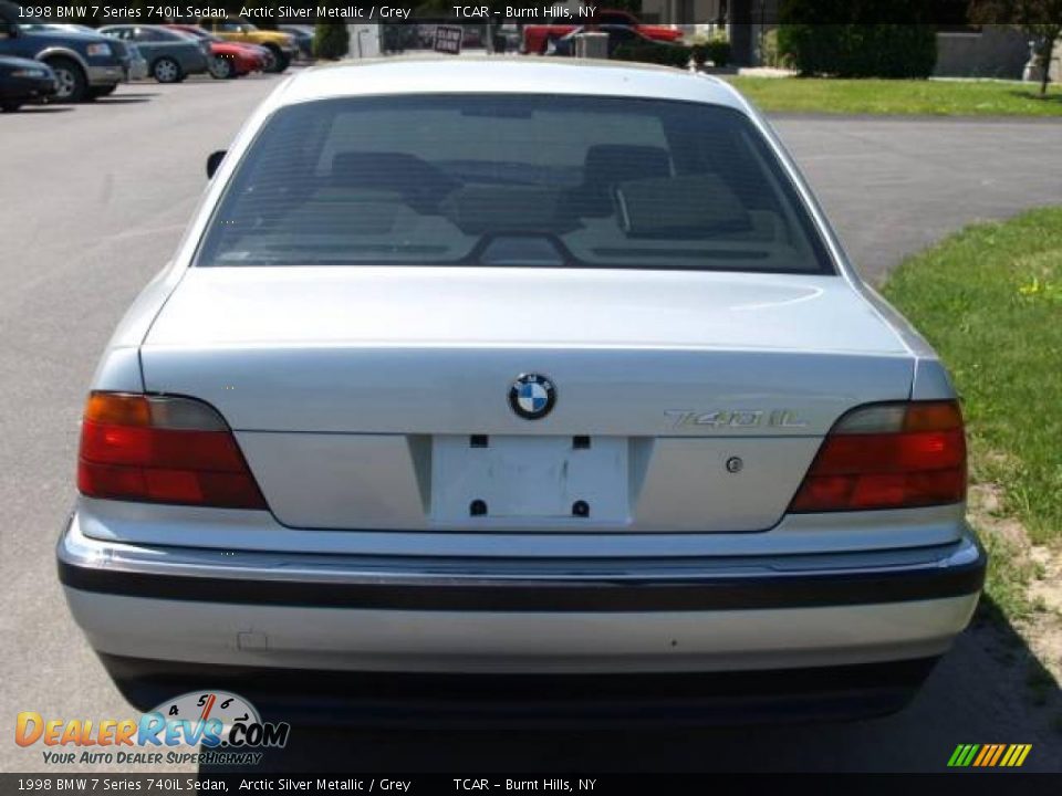 1998 BMW 7 Series 740iL Sedan Arctic Silver Metallic / Grey Photo #5