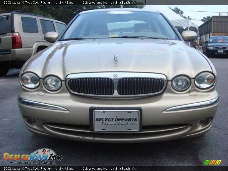 2002 Jaguar X-Type 3.0 Platinum Metallic / Sand Photo #9