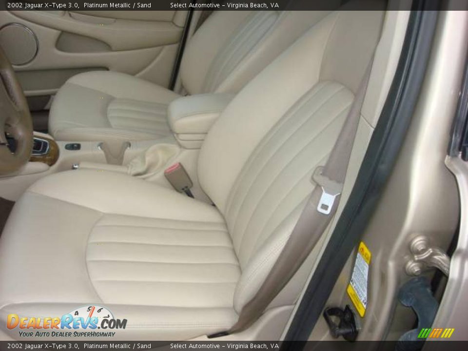 2002 Jaguar X-Type 3.0 Platinum Metallic / Sand Photo #10