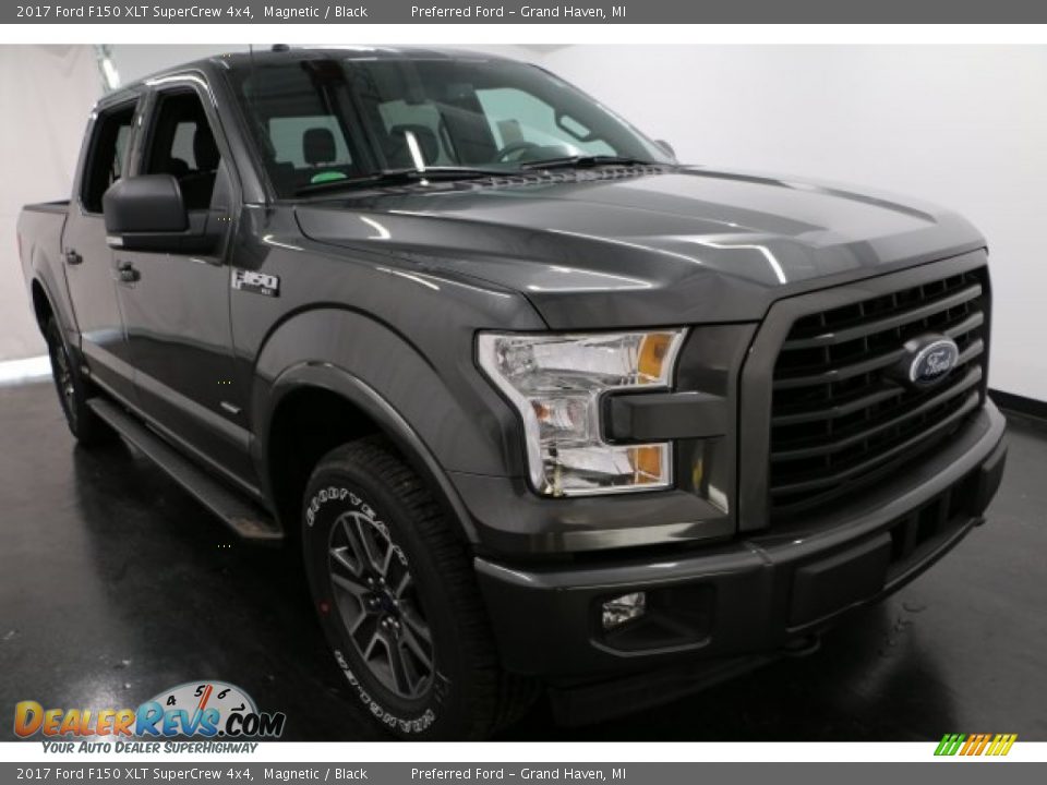 2017 Ford F150 XLT SuperCrew 4x4 Magnetic / Black Photo #7